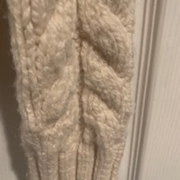 Creamy Cable Knit Sweater Coat - Picture 4 of 6